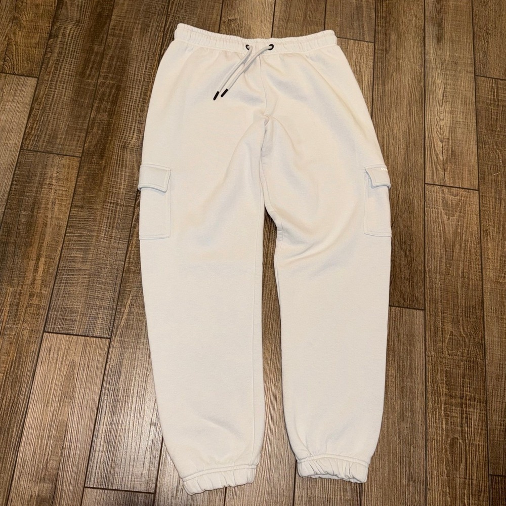 Supply & Demand NYC Mens Cargo Sweatpants Cream Joggers Size Medium